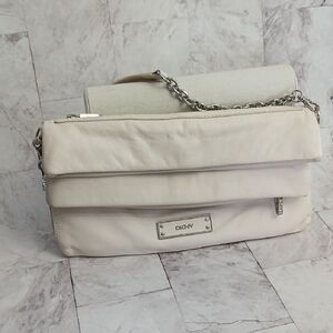 DKNY Soft Cream Shoulder Bag Or Clutch
